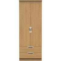 Ready Assembled 2 U Holborn 2 Door 2 Drawer Wardrobe (Ready Assembled) in Brown