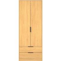 Ready Assembled 2 U Fuji 2 Door 2 Drawer Wardrobe (Ready Assembled) in Brown