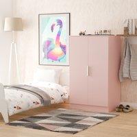 Ready Assembled 2 U Dover 2 Door Midi Wardrobe (Ready Assembled) in Dusty Pink
