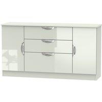 Ready Assembled 2 U Holborn Wide 2 Door 3 Drawer Unit (Ready Assembled) in Taupe