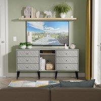 Ready Assembled 2 U Toledo 6 Drawer Sideboard (Ready Assembled) in Dark Grey