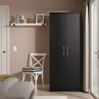 Ready Assembled 2 U Hampshire 2 Door Wardrobe (Ready Assembled) in Black