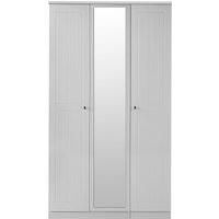 Ready Assembled 2 U Lancaster Triple Mirror Wardrobe (Ready Assembled) in Grey