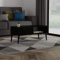 Ready Assembled 2 U Fuji 1 Drawer Coffee Table (Ready Assembled) in Black