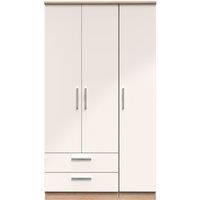 Ready Assembled 2 U Windsor Triple Wardrobe with 2 Drawers (Ready Assembled) in Beige