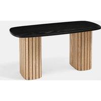 OHS Madison Ribbed Long Coffee Table Living Room Office End Side Table