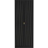 Ready Assembled 2 U Washington 2 Door Wardrobe (Ready Assembled) in True Black
