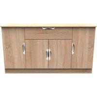 Ready Assembled 2 U Holborn 4 Door 1 Drawer Wide Unit (Ready Assembled) in Light Oak