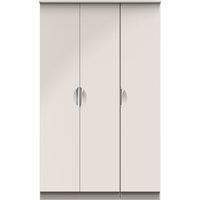 Ready Assembled 2 U Holborn Triple Plain Wardrobe (Ready Assembled) in Taupe