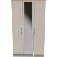 Ready Assembled 2 U Norfolk Tall Triple Mirror Wardrobe (Ready Assembled) in Taupe