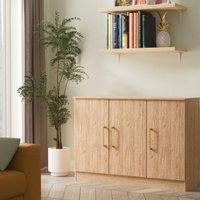 Ready Assembled 2 U Gloucester 3 Door Sideboard (Ready Assembled) in Light Oak