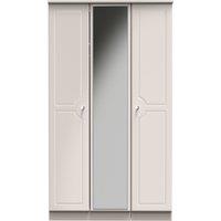 Ready Assembled 2 U Stratford Tall Triple Mirror Wardrobe (Ready Assembled) in Taupe