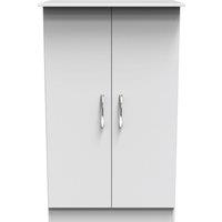 Ready Assembled 2 U Hampshire 2 Door Midi Wardrobe (Ready Assembled) in White