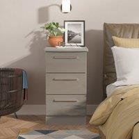 Ready Assembled 2 U Windsor 3 Drawer Bedside Cabinet (Ready Assembled) in Dark Grey