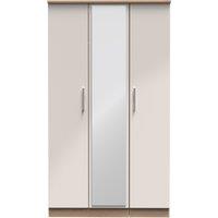 Ready Assembled 2 U Windsor Tall Triple Mirror Wardrobe (Ready Assembled) in Beige