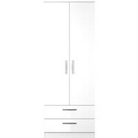 Ready Assembled 2 U Trent 2 Door 2 Drawer Wardrobe (Ready Assembled) in White