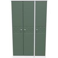 Ready Assembled 2 U Toledo 3 Door Wardrobe (Ready Assembled) in Green