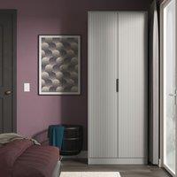 Ready Assembled 2 U Menai 2 Door Wardrobe (Ready Assembled) in Dark Grey