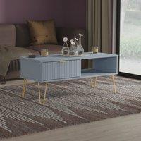 Ready Assembled 2 U Bexley 1 Drawer Coffee Table (Ready Assembled) in Light Blue