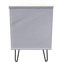 Ready Assembled 2 U Fuji 2 Door 1 Drawer Wide TV Unit (Ready Assembled) in Off-White