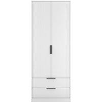 Ready Assembled 2 U Denver 2 Door 2 Drawer Wardrobe (Ready Assembled) in White