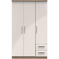 Ready Assembled 2 U Windsor Triple Plain + Drawer Wardrobe (Ready Assembled) in Beige