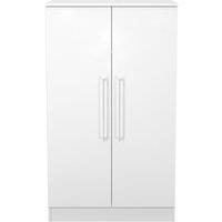 Ready Assembled 2 U Gloucester 2 Door Midi Wardrobe (Ready Assembled) in White