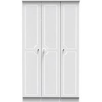 Ready Assembled 2 U Stratford 3 Door Wardrobe (Ready Assembled) in White