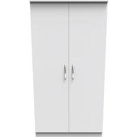 Ready Assembled 2 U Hampshire Wide Plain Wardrobe (Ready Assembled) in White