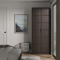 Ready Assembled 2 U Seattle 2 Door Wardrobe (Ready Assembled) in Dark Grey
