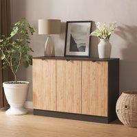 Ready Assembled 2 U Norway 3 Door Sideboard (Ready Assembled) in Dark Grey