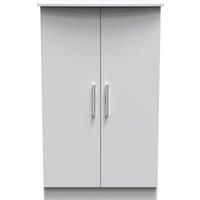Ready Assembled 2 U Windsor 2 Door Midi Wardrobe (Ready Assembled) in Mid Grey