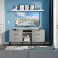 Ready Assembled 2 U Menai 6 Drawer Sideboard (Ready Assembled) in Dark Grey