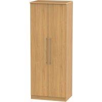 Ready Assembled 2 U Carlton Tall Double Hanging Wardrobe (Ready Assembled) in Natural