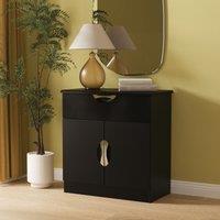 Ready Assembled 2 U Holborn 1 Drawer 2 Door Sideboard (Ready Assembled) in Black