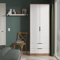 Ready Assembled 2 U Islay 2 Door 2 Drawer Wardrobe (Ready Assembled) in White