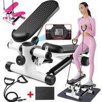 VOGREX LCD Aerobic Mini Stepper Arm Leg Thigh Toner Fitness Cardio Step Workout Machine in Black