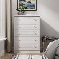 Ready Assembled 2 U Lancaster 5 Drawer Chest (Ready Assembled) in Grey
