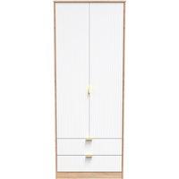 Ready Assembled 2 U Bexley 2 Door 2 Drawer Wardrobe (Ready Assembled) in Natural