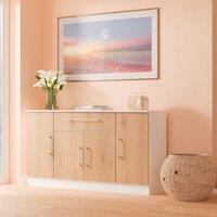 Ready Assembled 2 U Gloucester 4 Door 1 Drawer Wide Unit (Ready Assembled) in White