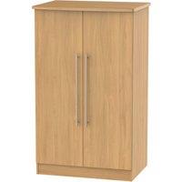 Ready Assembled 2 U Carlton 2 Door Midi Wardrobe (Ready Assembled) in Natural