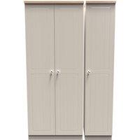 Ready Assembled 2 U Cambridge Triple Plain Wardrobe (Ready Assembled) in Taupe