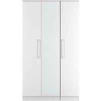 Ready Assembled 2 U Gloucester Triple Mirror Wardrobe (Ready Assembled) in White