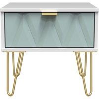 Ready Assembled 2 U Dallas 1 Drawer Bedside (Ready Assembled) in Duck Egg Blue