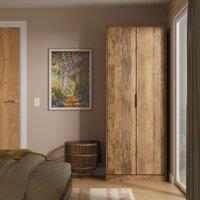 Ready Assembled 2 U Tamworth 2 Door Wardrobe (Ready Assembled) in Dark Brown