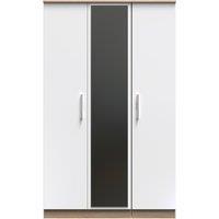 Ready Assembled 2 U Trent Triple Mirror Wardrobe (Ready Assembled) in White