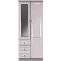 Ready Assembled 2 U Stratford Double Combi Wardrobe (Ready Assembled) in Taupe
