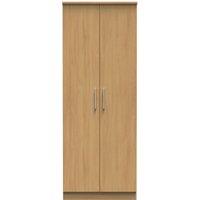 Ready Assembled 2 U Windsor Tall Double Hanging Wardrobe (Ready Assembled) in Light Brown