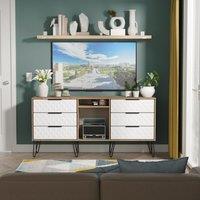 Ready Assembled 2 U Islay 6 Drawer Sideboard (Ready Assembled) in White
