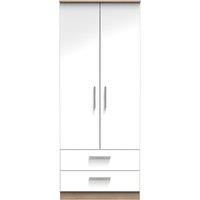 Ready Assembled 2 U Trent 2 Door 2 Drawer Wardrobe (Ready Assembled) in White